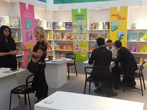 Buttercup stand at Bologna Children's Book Fair