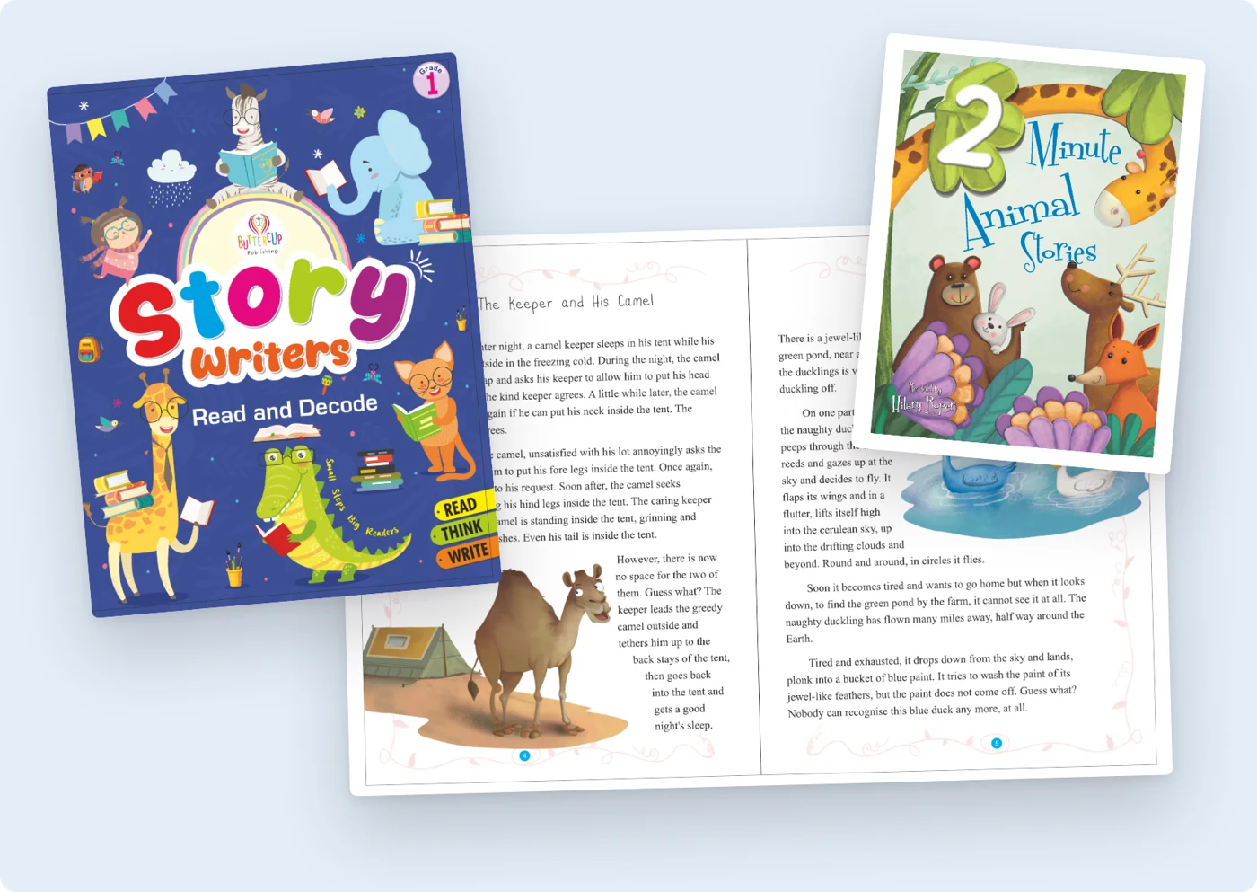 The Storywriters booklet and each child's published book