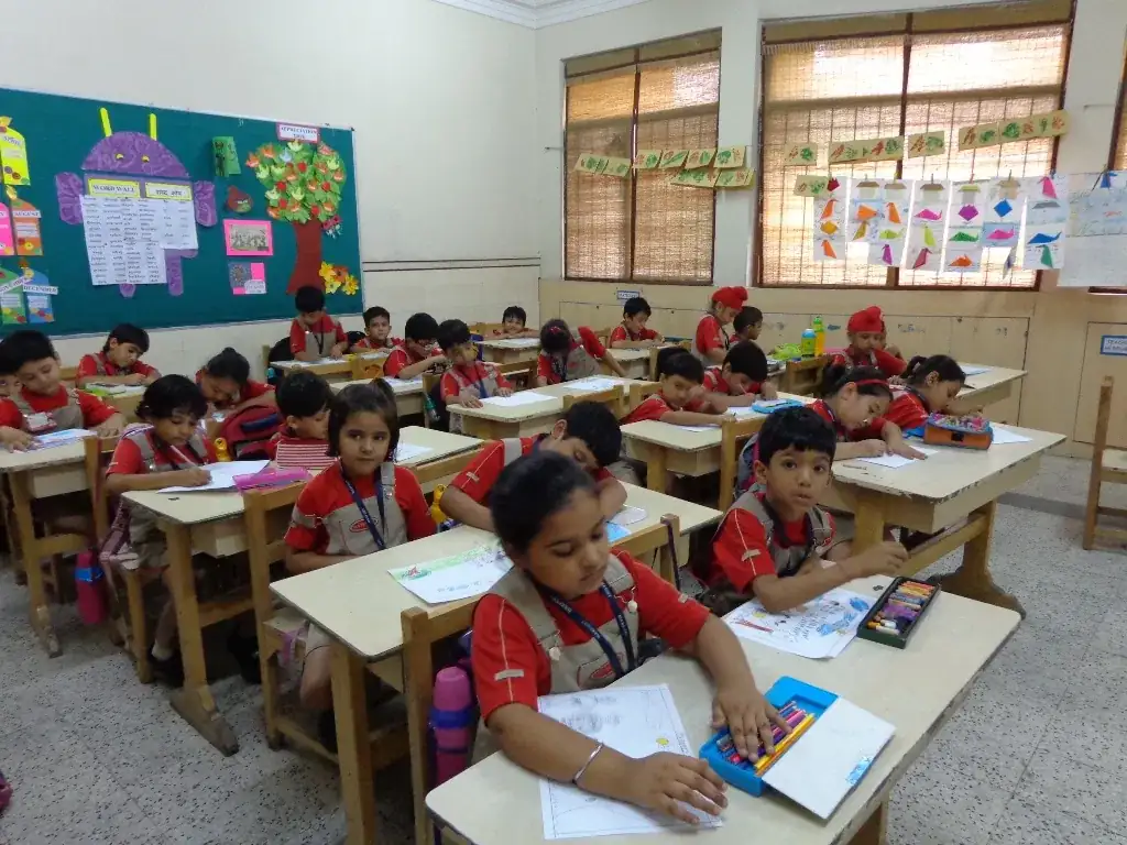Students in class