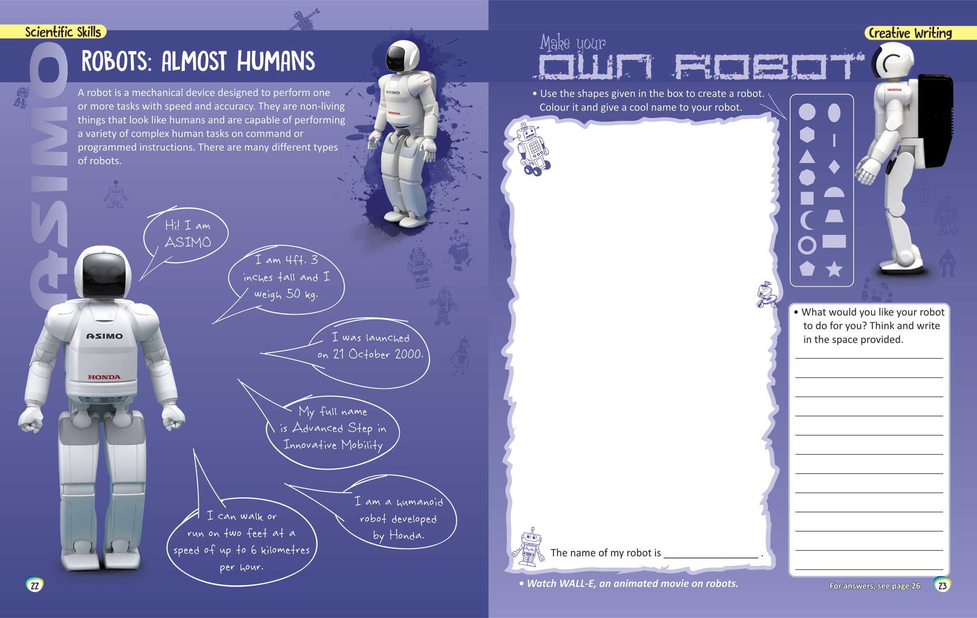 Robots Almost Humans creative writing