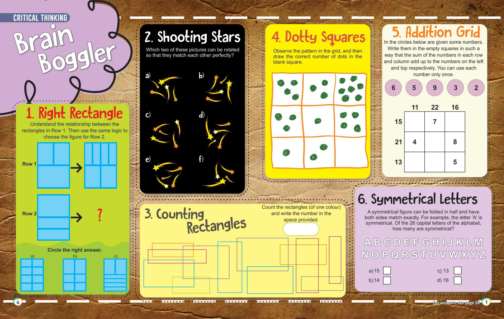 Brain Boggler puzzles