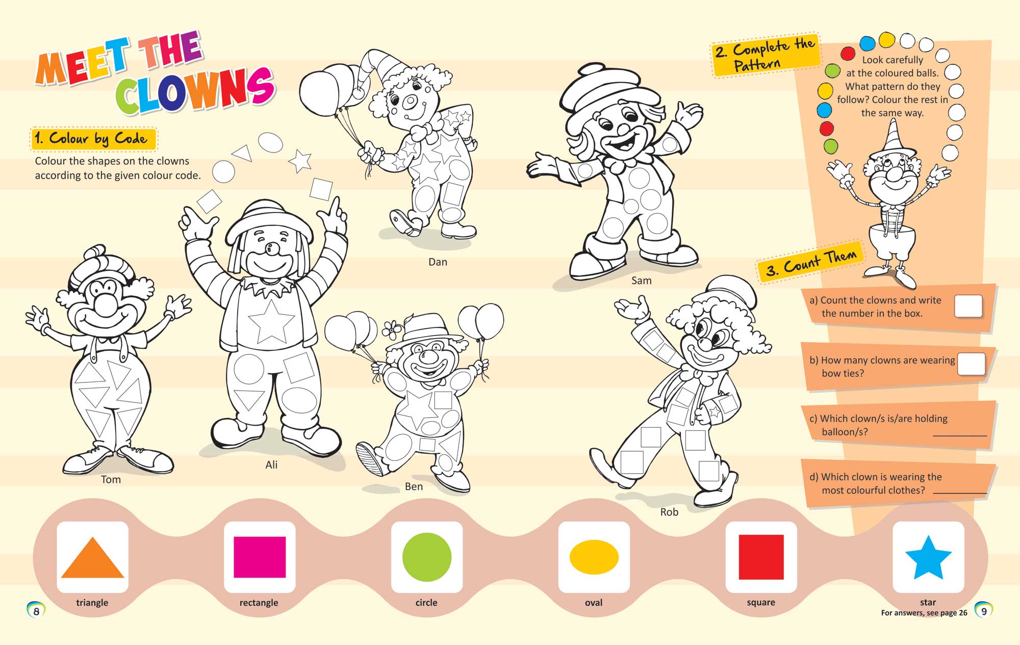 Meet the Clowns numeracy